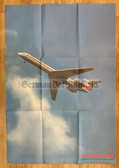 po002 - c1978 dated East German national airline INTERFLUG poster - aviation