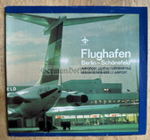 oz046 - c1976 dated East German national airline INTERFLUG poster about Berlin Schönefeld Airport - aviation