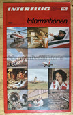 oz027 - 1980 East German national airline INTERFLUG - in flight on board entertainment magazine - German & English language