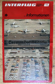 oz025 - 1983 East German national airline INTERFLUG - in flight on board entertainment magazine - German & English language