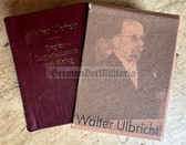 ab625 - c1981 miniature book - Walter Ulbricht Leader of the GDR - German language edition