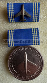 om067 - 1st type Interflug state airline long service medal in gold for 30 years service