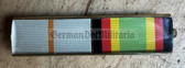 is003 - 2 place paper medal ribbon bar  - NVA, Grenztruppen or Stasi - Junior Officer or senior NCO rank