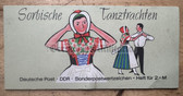 od073 - Sorbian cultural dress stamp set - in special booklet - complete