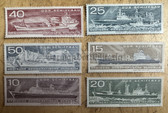 od089 - ship building in the DDR - East German postage stamps set