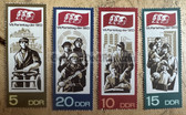 od094 - 7th Party Congress of the SED in Berlin in 1967 - East German postage stamps set
