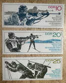od099 - Biathlon World Championships in the DDR in 1967 - East German postage stamps set