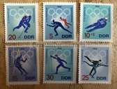 od115 - c1968 Olympic Winter Games - East German postage stamps set