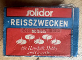 oo222 - packet of East German drawing pins with VEB maker and contents