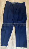 rp032 - pre-1980 unpiped TraPo Transport Police, Prison Service and Fire Fighter blue trousers - size m56