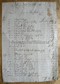 ab643 - 20th February 1766 dated in Göttingen - bill for wines and exotic foods to the von Uslar family