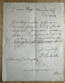 ab644 - 26th May 1825 dated in Oldenburg - letter