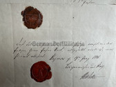 ab648 - 19th June 1946 dated letter sent from Hagenow in Mecklenburg with two wax seals