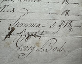 ab651 - 19th April 1773 dated bill to an Oberst von Uslar