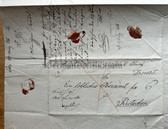 ab653 - 6th May 1836 dated letter sent from Olmütz to Kritschen - today Olomouc and Křičeň  in Czech Republic