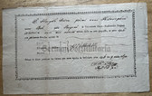 ab663 - 9th April 1806 certificate of completion of 1st year Philosophy course at Prague University - today Czech Republic