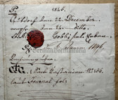 ab665 - 22nd December 1845 letter from Altdorf to Schwyz with postal cancellation and wax seal