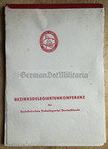 gw005 - SED East German communist party county conference notepad for delegates
