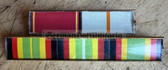 is024 - 5 place paper medal ribbon bar  - NVA or Stasi - Mid Officer or Senior NCO