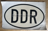 od021 - East German international car DDR sign plaque - transfer sticker - large size