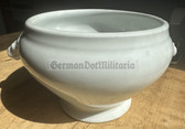 ab679 - c1942 dated Kriegsmarine - large soup bowl with lion head handles porcelain