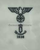 ab687 - c1938 dated Wehrmacht Heer - dinner plate porcelain