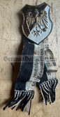 om760 - Prussian WW1 or earlier patriotic eagle badge with Berlin maker