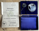 kmm001 - ORIGINAL Blockadebrecher - blockade runner - badge set with box and award certificate