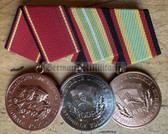 ab742 - 3 place parade medal bar - NVA & Stasi MfS