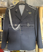 wo325 - c1987 dated Polish Air Force Staff Warrant Officer uniform jacket with awards, badges and shoulder cord - 10th Fighter Aviation Regiment