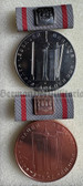 ab885 - 3 - East Berlin Construction project medal of honour set - bronze & silver - in box