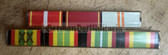 is016 - 7 place paper medal ribbon bar - NVA or Stasi - senior Officer rank