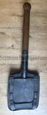 wo421 - original c1950s/60s NVA, Grenztruppen and other forces spade Spaten E-tool in black leather carrier