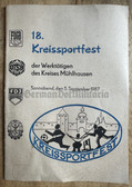 gw102 - c1987 program of the local Sports Festival in Mühlhausen