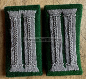 bw077 - older pair of Bundeswehr West German Army officer bullion collar tabs