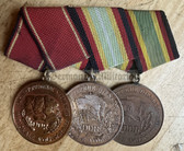 om019 - older 3 place parade medal bar - NVA & Stasi MfS