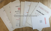 gw188 - lot of medal award certificates - husband & wife from Zwickau