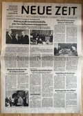 ab943 - NEUE ZEIT - East German DDR newspaper of the CDU political party - 3rd November 1988