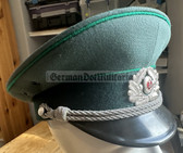 wo113 - original East German Volkspolizei Officer ranks VP VoPo BePo police visor hat - size 57