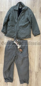 lv105 - very scarce c1960s PKE Personenkontrolleinheiten - Stasi MfS border document controllers - winter service jacket & trousers with braces - large size