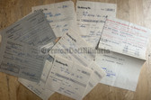 gw210 - large lot of receipts mostly to the same person - East German