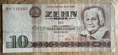 od117 - East German 10 Marks issued banknote from 1975 - legal tender - ciculated
