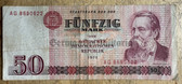 od137 - East German 50 Marks issued banknote from 1975 - legal tender - ciculated
