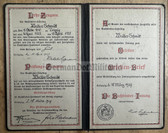 ac211 - c1929 German Vocational qualification cert booklet - a book binder from Leipzig