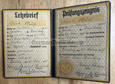 ac217 - c1939 German Vocational qualification cert booklet - a joiner from Bernburg