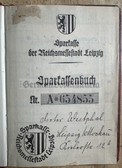 ac222 - c1942 bank savings book for a man from Leipzig