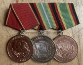 jm033 - 3 place parade medal bar for uniforms - NVA & Stasi MfS