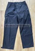 wo345 - NVA two piece black work uniform trousers for armour & technicians- different sizes available