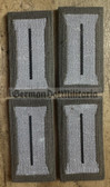 om297 - 3 - complete set of NVA Pioniere Engineers enlisted EM Sleeve/Cuff Tabs bars - Parade Uniform - colour coded older type for black collar uniforms