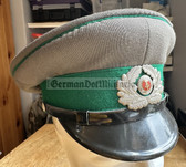 mp003 - c1990 dated Grenztruppen border guards officer student & career NCO visor hat - size 55